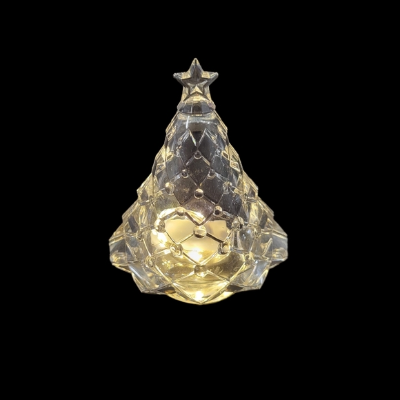 Vintage Cristal D'Arques Christmas Tree Tealight Candle Holder - Picture 8 of 8